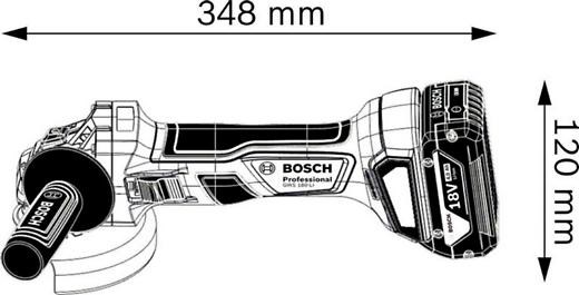BOSCH GWS180-LI鋰電無刷砂輪機 主機附塑膠箱 (官網限量促銷)