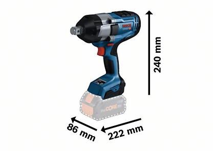 【高雄達順】BOSCH GDS18V-1050H鋰電免碳刷衝擊扳手機(主機)