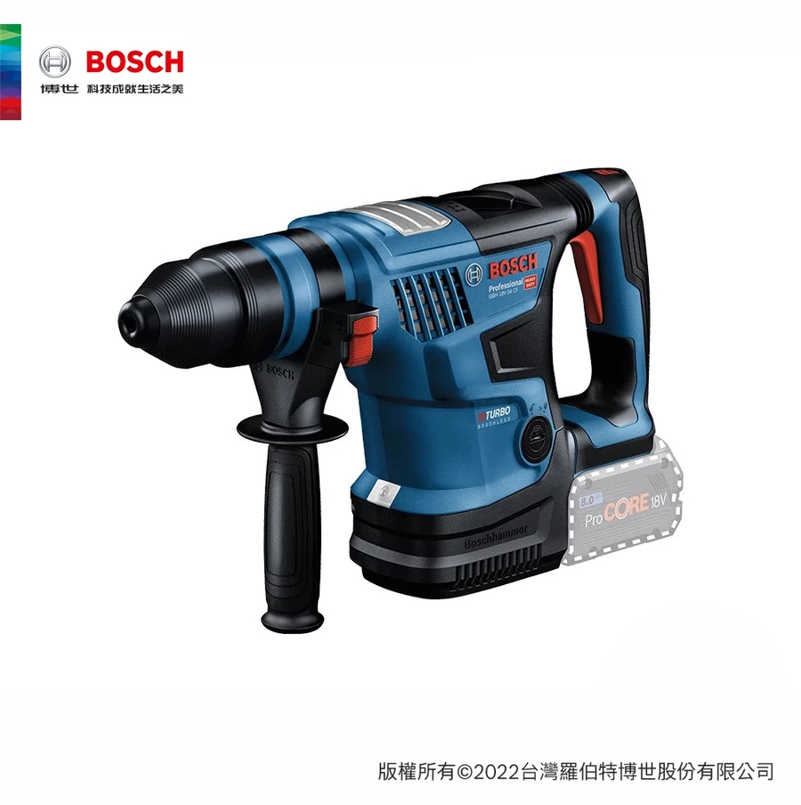 【高雄達順】BOSCH 博世 18V 鋰電免碳刷四溝免出力鎚鑽 GBH 18V-34 CF