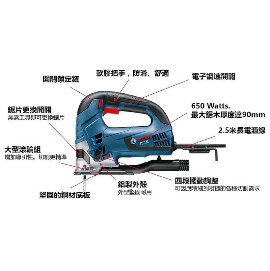 【高雄達順】BOSCH 博世 線鋸機 GST 75 BE