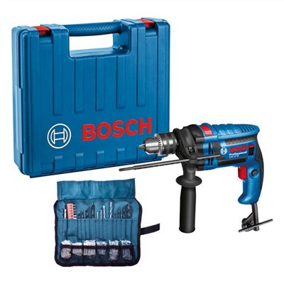  【高雄達順】BOSCH GSB13REVP四分震動電鑽 附100配件組 GSB 13RE VP