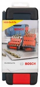  【高雄達順】BOSCH HSS-Co含鈷白鐵金屬鑽頭套裝組18支盒裝2607017047