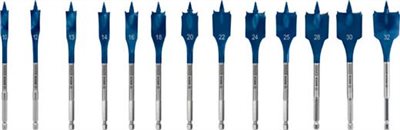  【高雄達順】BOSCH 13件木工扁鑽套裝組2608900336