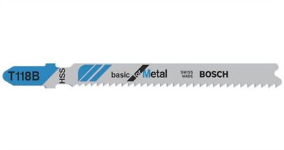 【高雄達順】BOSCH T118B金屬線鋸片 1卡5支 2608631014